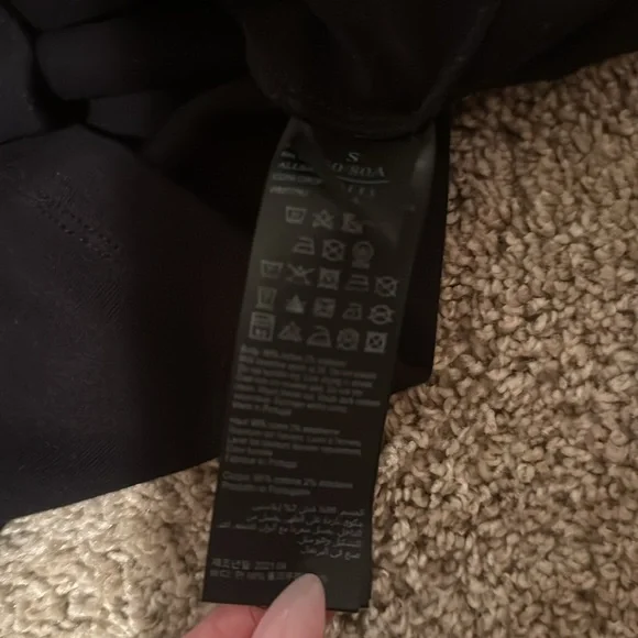 All Saints Coni Cropped Black Sleeveless Tank MEDIUM - Picture 4 of 5